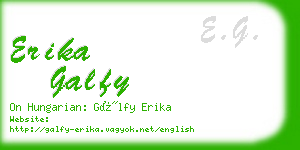 erika galfy business card